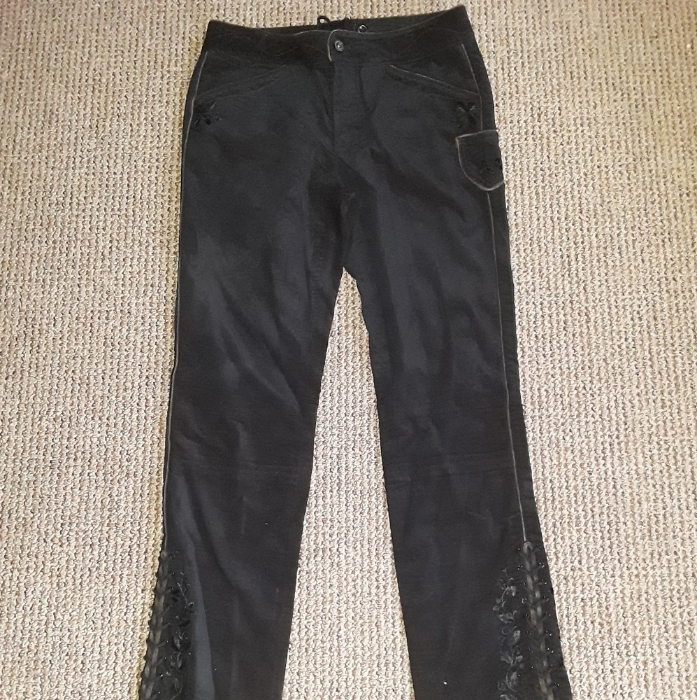 Super cute ralph lauren pants with ties at ankles